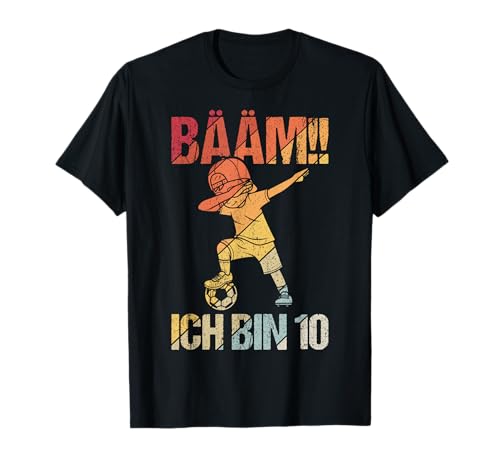 Ich bin 10 Dabbing Geburtstagsshirt 10 Jahre Jungs Geschenk T-Shirt von BÄÄM 10.Kindergeburtstag Geschenk Ich bin 10 Jahre
