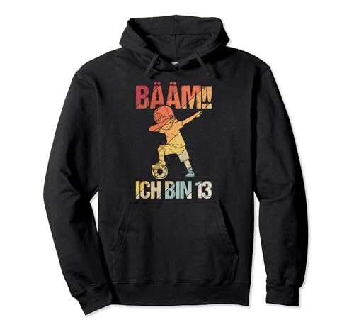 Ich bin 13 Dabbing Geburtstagsshirt 13 Jahre Jungs Geschenk Pullover Hoodie von BÄÄM 13.Kindergeburtstag Geschenk Ich bin 13 Jahre