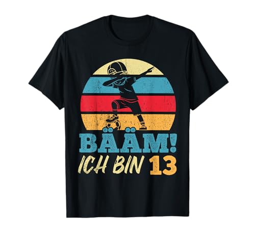 Ich bin 13 Dabbing Geburtstagsshirt 13 Jahre Jungs Geschenk T-Shirt von BÄÄM 13.Kindergeburtstag Geschenk Ich bin 13 Jahre