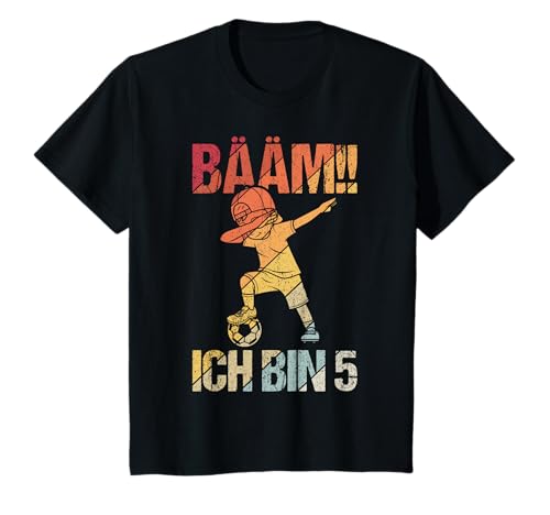 Kinder BÄÄM Ich bin 5 Dabbing Geburtstagsshirt 5 Jahre Jungs T-Shirt von BÄÄM 5. Kindergeburtstag Geschenk Ich bin 5 Jahre