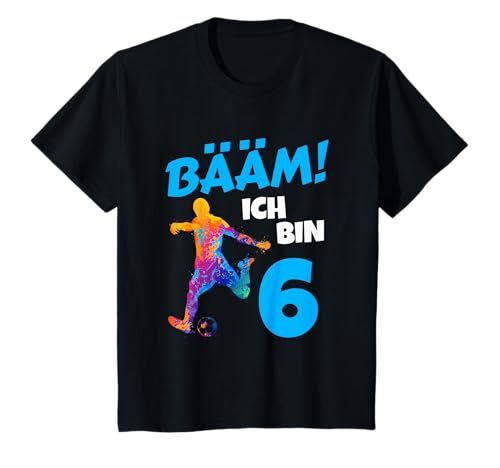 Kinder 6 Geburtstag Junge 6 Jahre Fussball Geburtstag T-Shirt Kinder 6 Geburtstag Junge 6 Jahre Fussball Geburtstag T-Shirt von BÄÄM 6. Kindergeburtstag Geschenk Ich bin 6 Jahre
