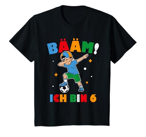 BÄÄM Ich bin 6 Dabbing Geburtstagsshirt 6 Jahre Jungs T-Shirt von BÄÄM 6. Kindergeburtstag Geschenk Ich bin 6 Jahre