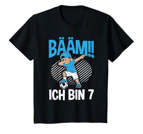 BÄÄM Ich bin 7 Dabbing Geburtstagsshirt 7 Jahre Jungs T-Shirt von BÄÄM 7. Kindergeburtstag Geschenk Ich bin 7 Jahre