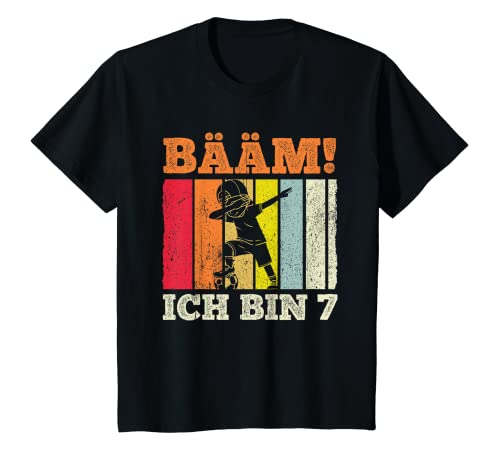 Kinder BÄÄM Ich bin 7 Dabbing Geburtstagsshirt 7 Jahre Jungs T-Shirt von BÄÄM 7. Kindergeburtstag Geschenk Ich bin 7 Jahre