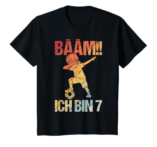 Ich bin 7 Dabbing Geburtstagsshirt 7 Jahre Jungs Geschenk T-Shirt von BÄÄM 7. Kindergeburtstag Geschenk Ich bin 7 Jahre