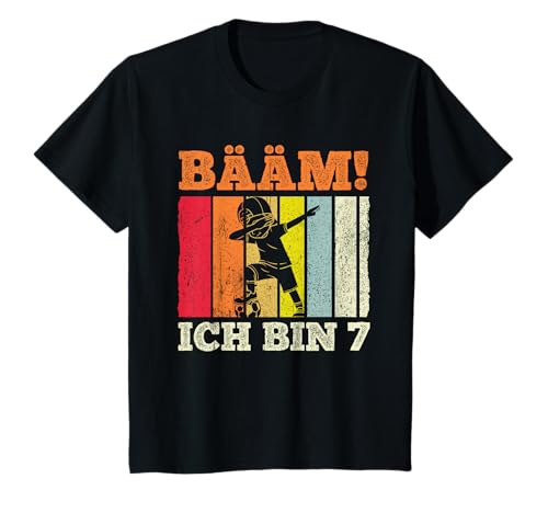 Kinder Ich bin 7 Dabbing Geburtstagsshirt 7 Jahre Jungs Geschenk T-Shirt von BÄÄM 7. Kindergeburtstag Geschenk Ich bin 7 Jahre