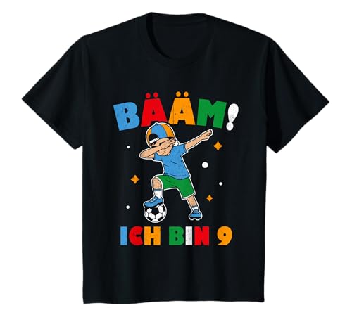Ich bin 9 Dabbing Geburtstagsshirt 9 Jahre Jungs Geschenk T-Shirt von BÄÄM 9. Kindergeburtstag Geschenk Ich bin 9 Jahre