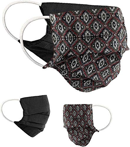 BaF Community Masken 2 per Pack Set Unisex Behelfsmaske Wendbar Mundschutz Maske Mund und Nasenschutz Wendemaske mit Motiv Baumwolle BCI Waschbar von BAF