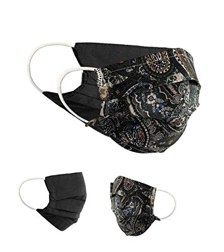 BaF Community Masken 2 per Pack Set Unisex Behelfsmaske Wendbar Mundschutz Maske Mund und Nasenschutz Wendemaske mit Motiv Baumwolle BCI Waschbar von BAF