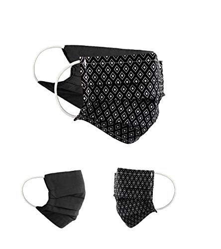 BaF Community Masken 2 per Pack Set Unisex Behelfsmaske Wendbar Mundschutz Maske Mund und Nasenschutz Wendemaske mit Motiv Baumwolle BCI Waschbar von BAF