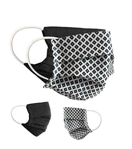 BaF Community Masken 2 per Pack Set Unisex Behelfsmaske Wendbar Mundschutz Maske Mund und Nasenschutz Wendemaske mit Motiv Baumwolle BCI Waschbar von BAF