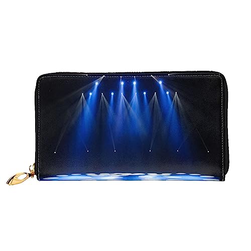 BAFAFA Free Stage Bedruckte Ledergeldbörse Damen Geldbörse Reißverschluss Geldbörse Handgelenktasche Kartenhalter Damen Handy Clutch, Schwarz, Einheitsgröße, klassisch, Schwarz , Einheitsgröße, von BAFAFA