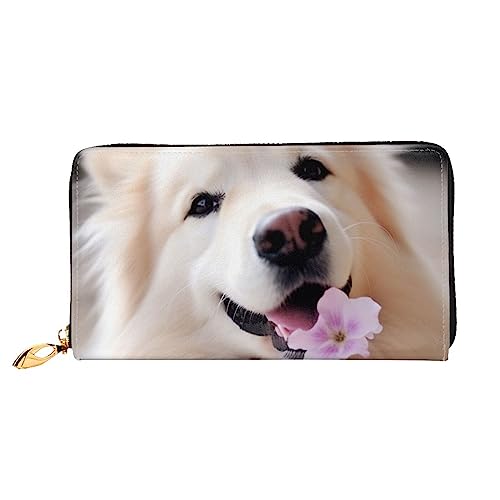 BAFAFA Nette Hund Gedruckt Leder Brieftasche Frauen Brieftasche Reißverschluss Brieftasche Wristlet Brieftasche Kartenhalter Damen Telefon Kupplung, Schwarz , Einheitsgröße, Klassisch von BAFAFA