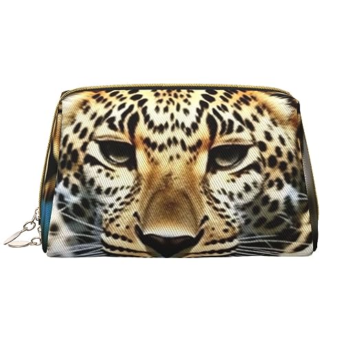 Klavier Musik Symbol Gedruckt Make-up Tasche Leder Kosmetiktasche Reise Kulturbeutel Frauen Organizer Taschen, leopard, Einheitsgröße, Taschen-Organizer von BAFAFA