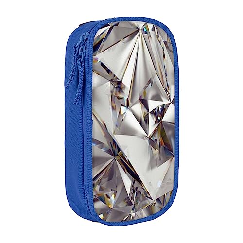 Kosmetiktasche mit Diamant-Muster, tragbar, für Reisen, Schmuck, Handtasche, Geldbörse, Schwarz, blau, Einheitsgröße von BAFAFA