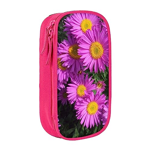 Sommer Lila Blume Gedruckt Kosmetiktasche Tragbare Make-up Tasche Reise Schmuck Fall Handtasche Geldbörse Beutel Schwarz, rose, Einheitsgröße von BAFAFA