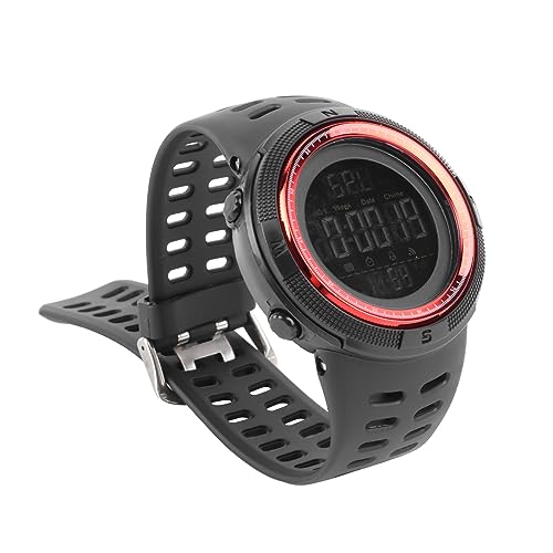 BAFOVY Kids Digital Watch, Wasserdicht, Klare Display, Wecker Elektronische Uhr für Schüler, Sportwache mit Uhrstrap, Modisches Design, Einfaches Lesen, Komfortabel in (Rot) von BAFOVY
