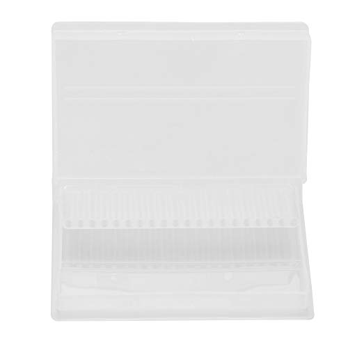 Nagelbohrer Bit Case, Mini -Größenhalter Organizer mit 20 Slots für Bohrerbits, Abnehmbares Design, Transparent für Nagel Salon DIY Art Storage von BAFOVY