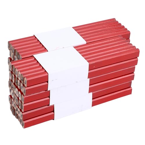 Zimmermannsbleistift, 72 Hochwertige Pappelholzstifte für Holzbearbeitung, Handwerk und -Projekte mit Achteckigem Design für Präzises Markieren von BAFOVY