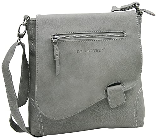 BAG STREET - Damen Handtasche mit Riegel-Magnetverschluss und Reißverschluss - 4 Liter Volumen - Umhängetasche - Crossbody Bag von BAG STREET INTERNATIONAL