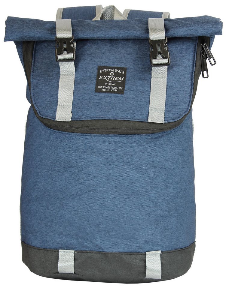 BAG STREET INTERNATIONAL Freizeitrucksack Damen Rolltop-Rucksack Daypack mit Tabletfach, gepolstert, 18 Liter, mit Tabletfach von BAG STREET INTERNATIONAL