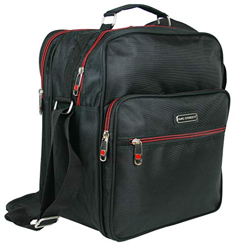 BAG STREET - Arbeitstasche für Männer - Flugbegleiter - Herrentasche - Nylon (Schwarz) von BAG STREET INTERNATIONAL