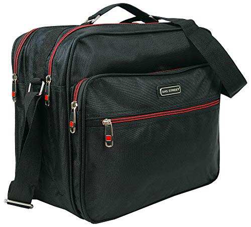 BAG STREET - Arbeitstasche für Männer - Flugbegleiter - Herrentasche - Nylon (Schwarz) von BAG STREET INTERNATIONAL
