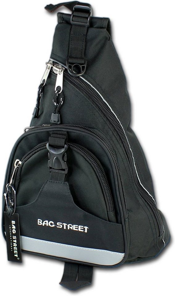 BAG STREET Freizeitrucksack Bag Street Nylon Rucksack Herren Damen (Freizeitrucksack, Freizeitrucksack), Herren, Jugend Freizeitrucksack schwarz, Größe ca. 32cm von BAG STREET