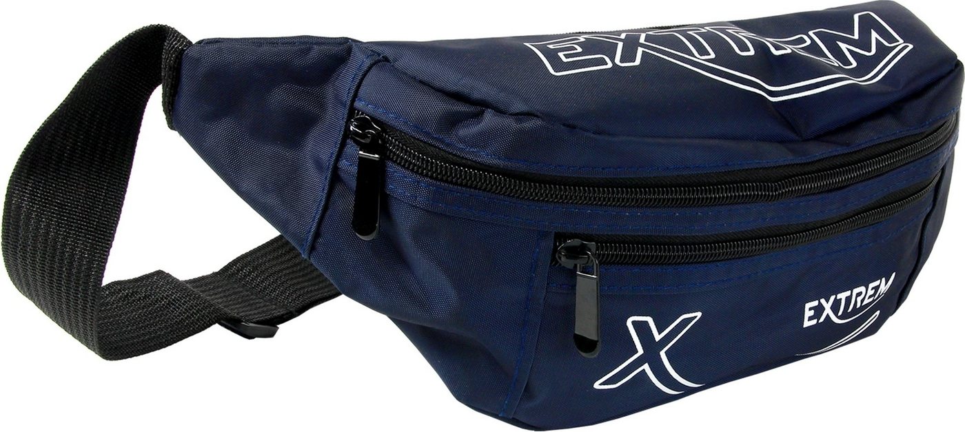 BAG STREET Gürteltasche Bag Street Damen Herren Bauchtasche (Gürteltasche), Damen, Herren, Jugend Gürteltasche Nylon, blau ca. 12cm hoch von BAG STREET