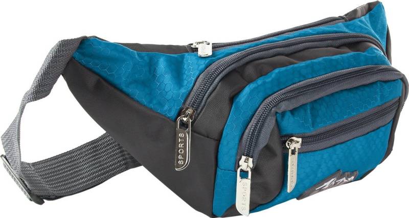 BAG STREET Gürteltasche Bag Street Damen Herren Bauchtasche (Gürteltasche), Damen, Herren, Jugend Gürteltasche Nylon, blau ca. 14cm hoch von BAG STREET