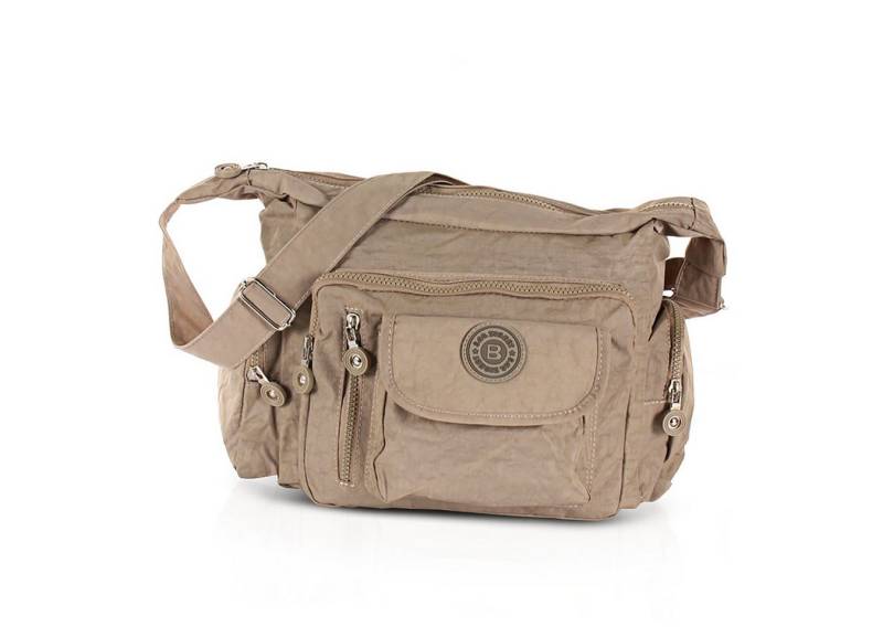 BAG STREET Handtasche Bag Street Damen Handtasche Tasche braun (Umhängetasche), Damen, Jugend Tasche in hellbraun, beige, ca. 30cm Breite von BAG STREET
