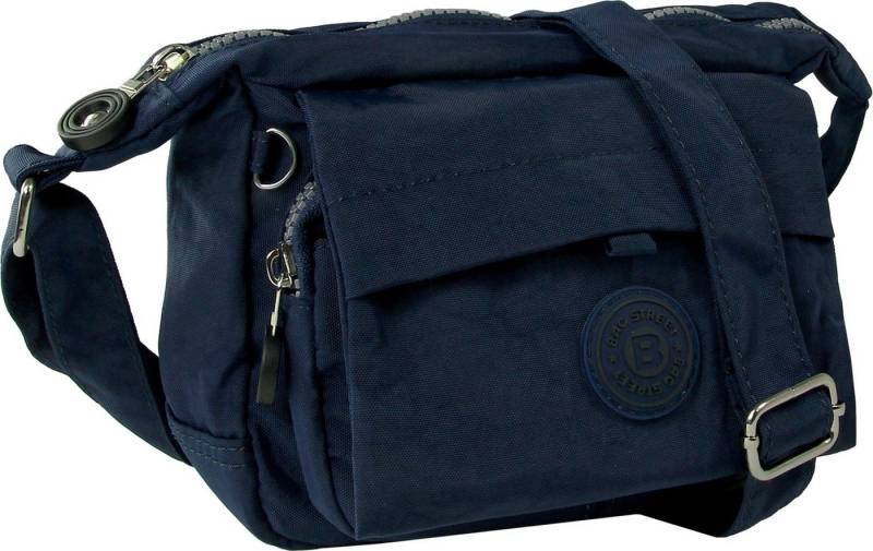 BAG STREET Handtasche Handtasche Abendtasche Nylon navy Damen (Handtasche), Damen, Jugend Tasche aus Crinkle Nylon in dunkelblau, ca. 17cm Breite von BAG STREET