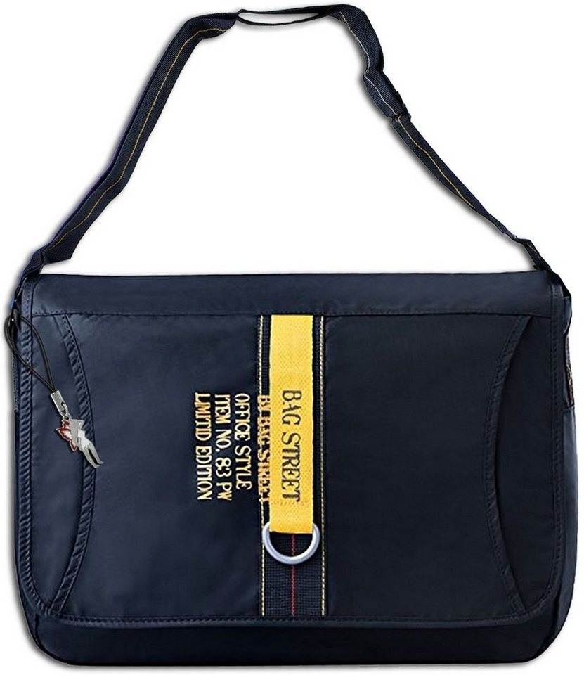 BAG STREET Umhängetasche Bag Street Synthetik Tasche Damen Herren (Messenger Bag), Herren, Damen Tasche navyblau von BAG STREET