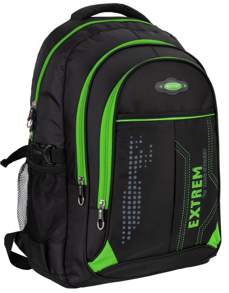 BAG STREET Rucksack Bag Street Rucksack Sport Reisen Arbeit Freizeit Schulrucksack Grün, Freizeitrucksack, Sportrucksack, Businessrucksack von BAG STREET
