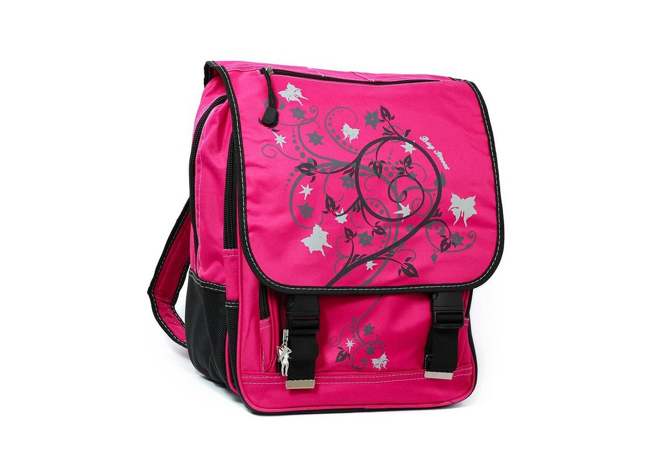 BAG STREET Schulranzen Bag Street Kinder Sporttasche Rucksack, Ranzen Businessrucksack Nylon, pink ca. 30cm x ca. 38cm von BAG STREET