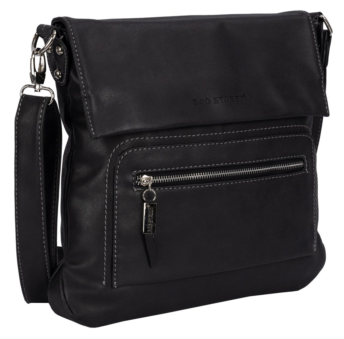 BAG STREET Umhängetasche Bag Street Damentasche Umhängetasche Handtasche Schultertasche T0103, als Schultertasche, Umhängetasche tragbar von BAG STREET