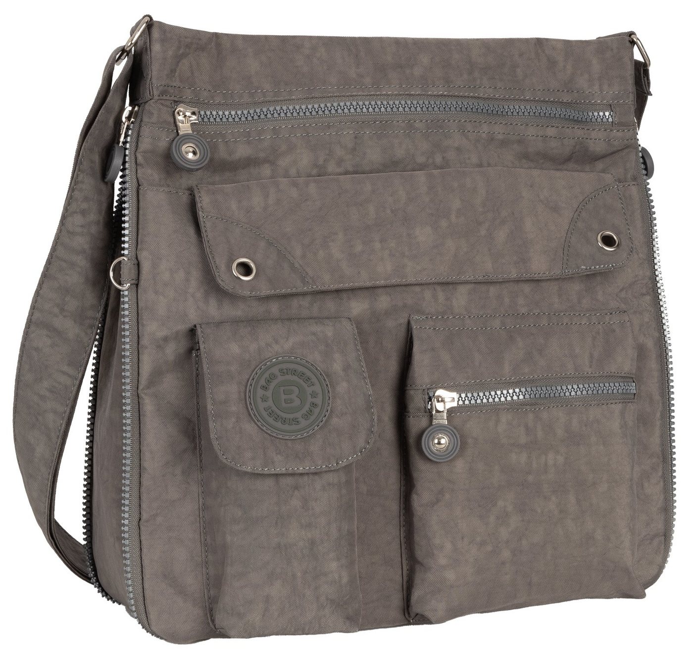 BAG STREET Umhängetasche Damentasche Umhängetasche Handtasche Schultertasche Schwarz Grau, als Schultertasche, Umhängetasche tragbar BAG STREET Umhängetasche Damentasche Umhängetasche Handtasche Schultertasche Schwarz Grau, als Schultertasche, Umhängetasche tragbar von BAG STREET