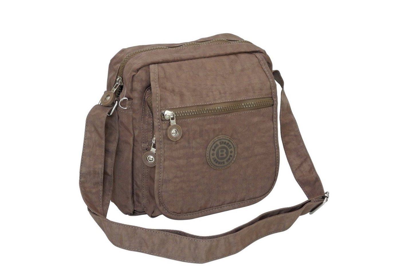 BAG STREET Umhängetasche Bag Street - Crinkle Damen Umhängetasche Stofftasche Handtasche Auswah von BAG STREET