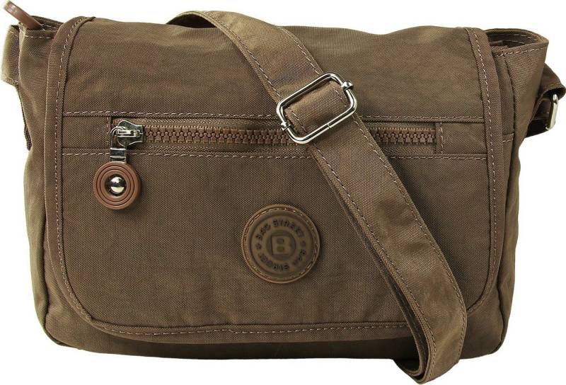 BAG STREET Umhängetasche Bag Street Nylon Umhängetasche braun Damen (Umhängetasche), Damen, Jugend Umhängetasche Nylon, braun ca. 22cm x ca. 15cm von BAG STREET
