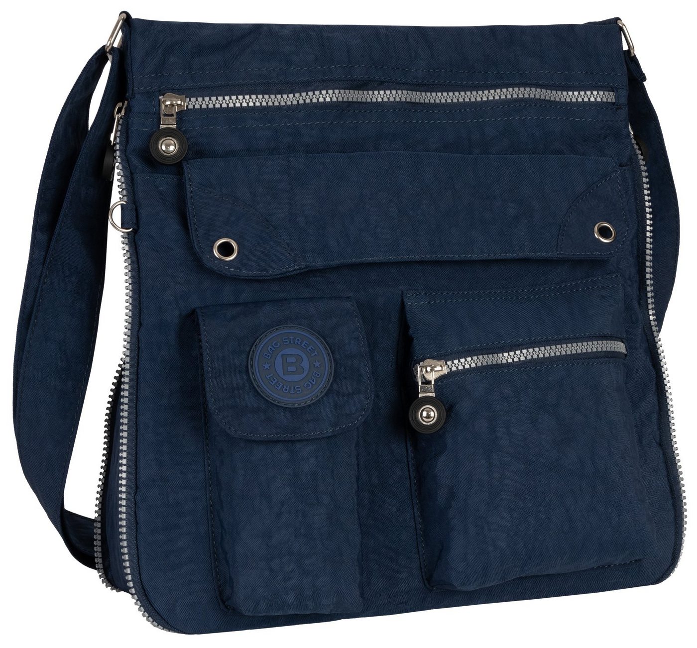 BAG STREET Umhängetasche Damentasche Umhängetasche Handtasche Schultertasche Schwarz Blau, als Schultertasche, Umhängetasche tragbar von BAG STREET