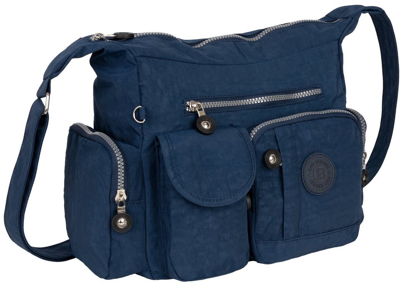 BAG STREET Umhängetasche Damentasche Umhängetasche Handtasche Schultertasche Schwarz Blau, als Schultertasche, Umhängetasche tragbar von BAG STREET