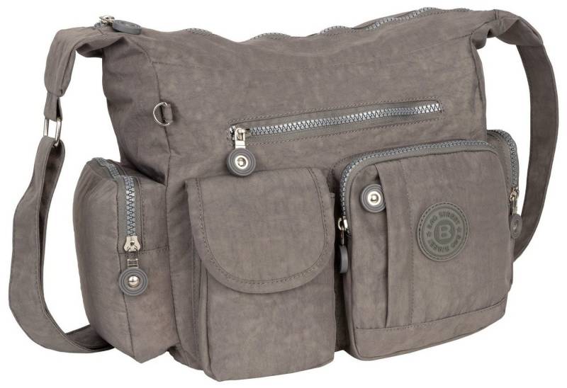 BAG STREET Umhängetasche Damentasche Umhängetasche Handtasche Schultertasche Schwarz Grau, als Schultertasche, Umhängetasche tragbar von BAG STREET
