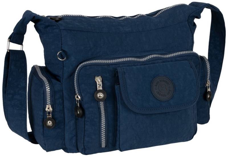 BAG STREET Umhängetasche Damentasche Umhängetasche Handtasche Schultertasche Taupe Blau, als Schultertasche, Umhängetasche tragbar von BAG STREET