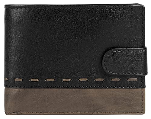 BAGAN Geldbörse Echt Leder schwarz Herren - 021661 von BAGAN