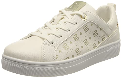 BAGATT Damen Elea Schnürer, White/Gold, 38 EU von BAGATT