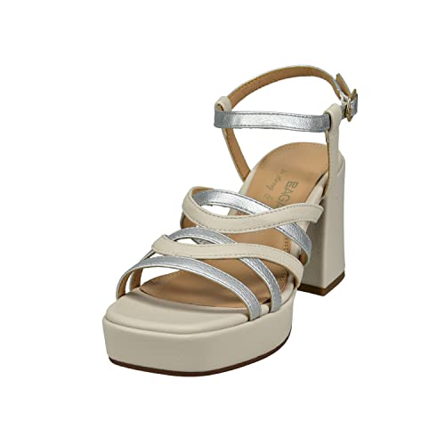 BAGATT Damen D11-AEH80 Slide Sandal, beige/Silver, 38 EU von BAGATT