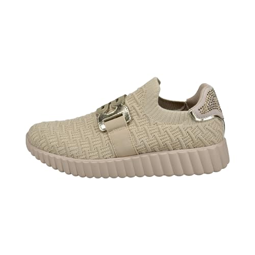 TT.BAGATT D31-ADO65 Damen Slipper, Beige / Metallics, 37 EU von BAGATT