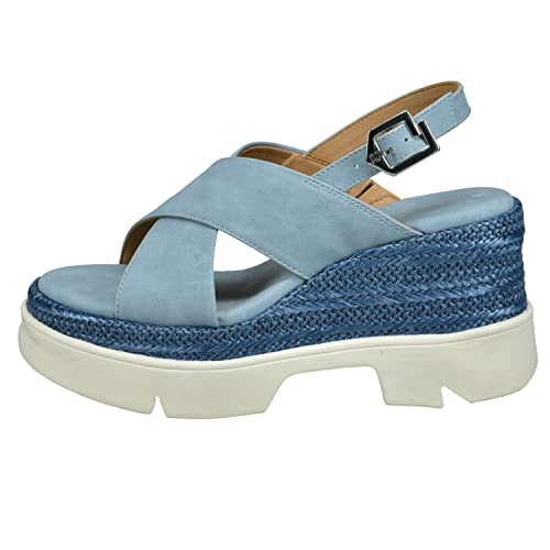 BAGATT Damen D31-AEI81 Slide Sandal, Light Blue, 37 EU von BAGATT