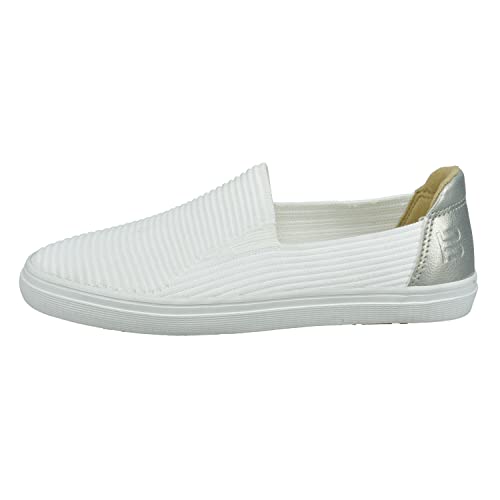 BAGATT Damen Firenze Slipper, White/Gold, 37 EU von BAGATT