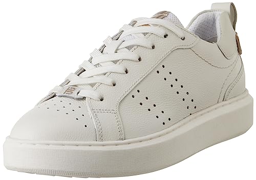 BAGATT Damen GIndiaa Sneaker, White/Gold, 36 EU von BAGATT